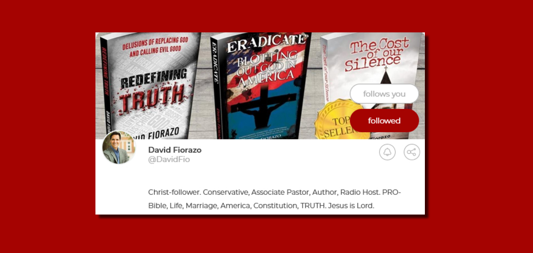 Are you on Parler.com? Connect with David Fiorazo